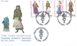 Turchia Turkey 2004 ANKARA / FDC - Turkish Womenns'Dresses - Briefe U. Dokumente