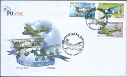 Turchia Turkey 2008 ANKARA / FDC - AIRPLANES - Storia Postale