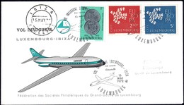 Luxair Vol Inaugural Luxembourg-Ibiza 15.5.1972, Prifix: LX20: Valeur Catalogue: 5€ - Covers & Documents