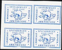 1995. ARKTIKUGOL SPITSBERGEN. RUSSIAN MINING COMPANY. BARENTSBURG, SVALBARD. 4-BLOCK ... () - JF308580 - Altri & Non Classificati