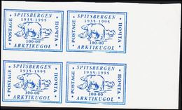 1995. ARKTIKUGOL SPITSBERGEN. RUSSIAN MINING COMPANY. BARENTSBURG, SVALBARD. 4-BLOCK ... () - JF308581 - Altri & Non Classificati
