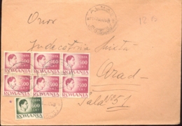 74494- KING MICHAEL STAMPS ON COVER, 1947, ROMANIA - Covers & Documents