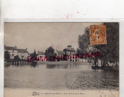 77 - SAMOIS SUR SEINE - PONT DE BOIS ET LA SEINE - Samois