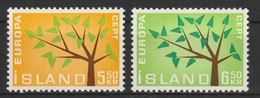 MiNr. 364 - 365 Island / 1962, 17. Sept. Europa. - Unused Stamps