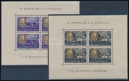 ** 1947 Roosevelt Kisívsor, Szép állapotban (90.000) / Mi 985-992 Mini Sheets, Nice Condition - Autres & Non Classés