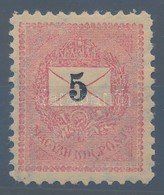 ** 1899 5kr 11 1/2 Sorfogazással, Szépen Centrált, Luxus Ritkaság. A Katalógusár Nem Reális! (50.000) - Autres & Non Classés