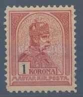 * 1900 Turul 1K 11 1/2 Sorfogazással, Alig Látható Falcnyom! (40.000++) - Altri & Non Classificati