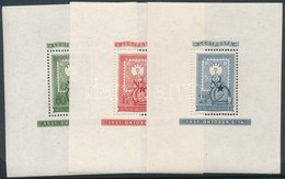 ** * 1951 80 éves A Magyar Bélyeg Blokksor (**42.000) / Mi Block 20-22 (2Ft Falcnyom és Ránc / Hinge Remainder And Creas - Otros & Sin Clasificación