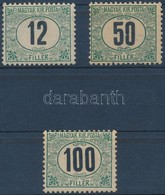 ** 1905 Zöldportó ,,A' 12f, 50f, 100f (29.000) - Other & Unclassified