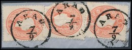 1861 3 X 5kr ,,ARAD' - Other & Unclassified