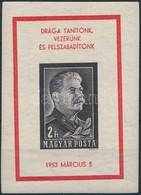 ** 1953 Sztálin Vágott Blokk (50.000) - Altri & Non Classificati