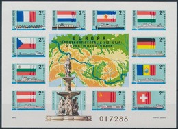 ** 1977 Európa Transzkontinentális Vízi útja Vágott Blokk (25.000) - Sonstige & Ohne Zuordnung