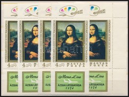 ** 1974 10 Db Mona Lisa Szelvényes Bélyeg (12.000) - Sonstige & Ohne Zuordnung