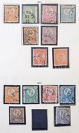 ** * O Nagyon Tartalmas Magyar Gyűjtemény 1871-1948 Előnyomott Albumban, Benne Kőnyomat Sor, Több Magasabb értékű Kiadás - Used Stamps