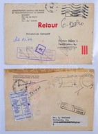 Postaszolgálati Borítékok és Levelezőlapok Közte 4 Földrészről Visszaküldött Mintabélyeg Küldemények, összesen 43 Db (do - Used Stamps