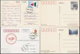 13 Modern Kínai Díjjegyes (nagyrészt Használatlanok) + 1 Képeslap - Autres & Non Classés