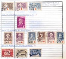 ** * O Finnország 1875-1992 1.410 Db Bélyeg, Benne Sorok, Jobb Darabok, Katalogizált, Rendezett Anyag A4-es Füzetben / F - Autres & Non Classés