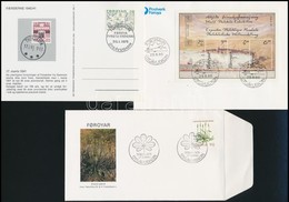 Dánia-Faröer 3 Db FDC - Altri & Non Classificati