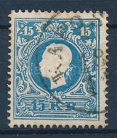 O 1858 15kr I. Lemezhibás Bélyeg / Plate Flaw ,,KAPOS(VÁR)' - Andere & Zonder Classificatie