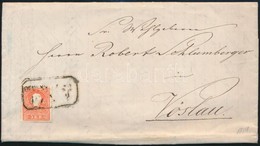 1859 Centrált 5kr II Levélen ,,OEDEN(BUR)G' - Vöslau - Otros & Sin Clasificación