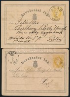 1870 2 Db Díjjegyes Levelezőlap - Sonstige & Ohne Zuordnung