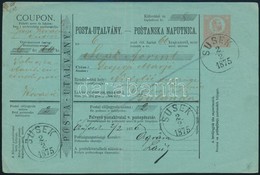 1875 Kétnyelvű Postautalvány 'SUSEK' - Palanka - Autres & Non Classés