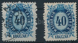 O 1874 Távirda Réznyomat 40kr Nagyobbra Fogazva - Altri & Non Classificati