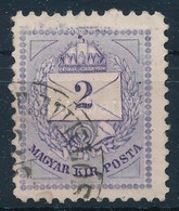 O 1874 2kr Felső Gyöngysor Javítással (ex Lovász) - Altri & Non Classificati