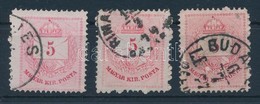 O 1874 3 X 5kr érdekes Lemezhibákkal - Andere & Zonder Classificatie