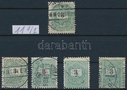 O 1898-1899 5 X 3kr  Lemezhibák, Javítások, Elfogazások, Vízjelállások - Altri & Non Classificati