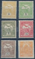 ** 1913 Turul 2f, 5f, 6f, 10f, 20f + Hírlapbélyeg B Fekvő Vízjellel (7.700) - Sonstige & Ohne Zuordnung