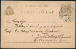 1911 Díjjegyes Levelezőlap 'KASSA-BUDAPEST 10 D' Mozgóposta Bélyegzéssel - Autres & Non Classés