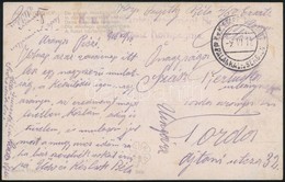 1918 Tábori Posta Képeslap 'EP PALANKA In SERBIEN' - Other & Unclassified