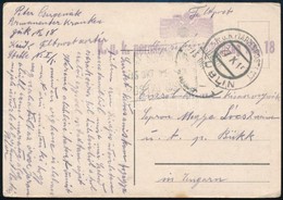 1918 Tábori Posta Képeslap 'K.u.k.permanenter Krankenzug Nr.18.' + 'EP LUBLIN' - Autres & Non Classés