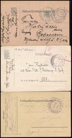 1914-1917 3 Db Tábori Levelezőlap 'ZRINYI', 'MONARCH', 'ERZHERZOG FERDINAND MAX' - Andere & Zonder Classificatie