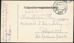 1917 Tábori Posta Levelezőlap / Field Postcard 'K.u.k RESERVESPITAL No.1. LEMBERG' + 'EP 185' - Other & Unclassified