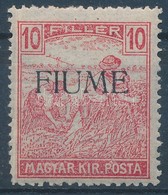 ** Fiume 1918 Arató 10f Gépi II. Felülnyomással, Bodor Vizsgálójellel. Certificate: Bodor (60.000) - Sonstige & Ohne Zuordnung