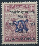 ** Nyugat-Magyarország II. 1921 Arató 10f Garancia Nélkül (20.000) - Autres & Non Classés