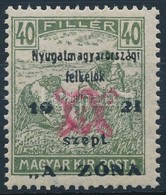 ** Nyugat-Magyarország II. 1921 Arató 40f Garancia Nélkül (80.000) - Autres & Non Classés