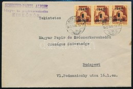 1945 (2. Díjszabás) Távolsági Levél Kisegítő 3 X 1P/20f Bérmentesítéssel - Other & Unclassified