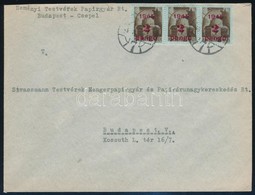 1945 (3. Díjszabás) Helyi Levél Kisegítő 3 X 2P/2P Bérmentesítéssel - Other & Unclassified