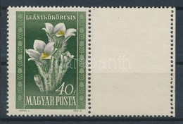 ** 1950 Virág 40f Jobb Oldali üres Mezővel - Sonstige & Ohne Zuordnung