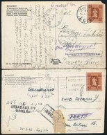 1946 2 Db Címnyomozásos Küldemény, Az Egyik Külföldre - Other & Unclassified