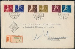 1947 Szabadsághőseink Sor 6 értéke Ajánlott FDC-n - Autres & Non Classés