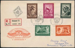 1950 DISZ (I.) Sor Ajánlott FDC-n - Altri & Non Classificati