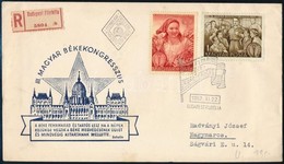 1952 Békekongresszus Sor Ajánlott FDC-n - Altri & Non Classificati