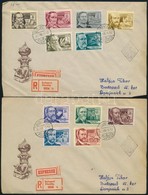 1954 Tudósok Sor 2 Db Ajánlott FDC-n - Otros & Sin Clasificación