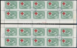 O 1957 Postáskórház 10 Ft 2 Tízestömb, Egyiken Az Ismert Lemezhiba (~8.000) - Autres & Non Classés