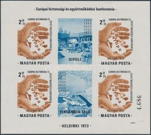 ** 1973 Helsinki Konferencia Vágott Blokk (25.000) - Sonstige & Ohne Zuordnung