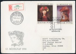 1990 Bélyegnap (63.) Vágott Sor Ajánlott Díjkiegészített FDC-n - Sonstige & Ohne Zuordnung